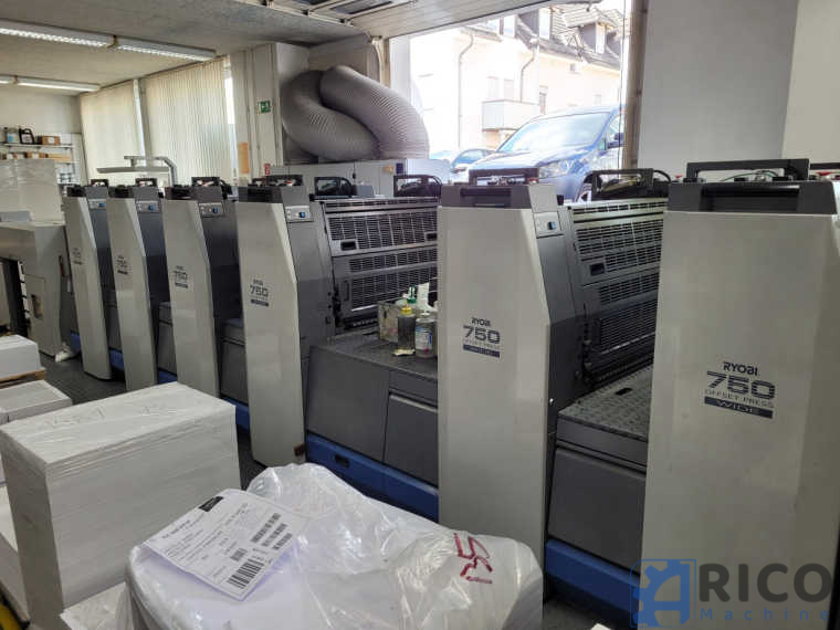 Bogenoffsetdruckmaschine Ryobi 758 P – WIDE images - Arico Machine