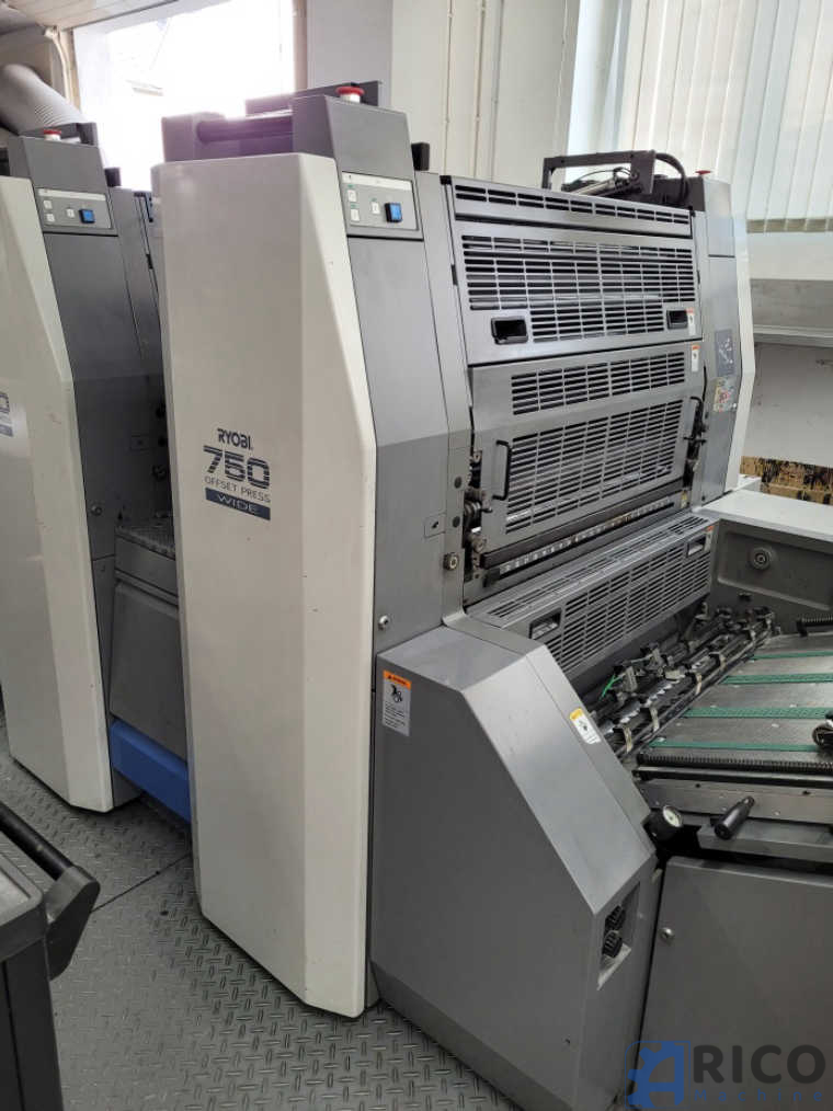 Bogenoffsetdruckmaschine Ryobi 758 P – WIDE images - Arico Machine